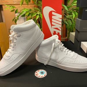 Brand New All White Mid-top Air Force 1s